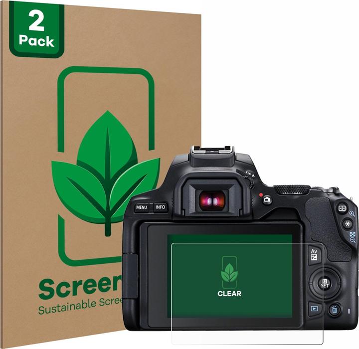 ScreenLeaf Schutzfolie nachhaltiger Displayschutz Displayschutzfolie Folie Klar Transparent (Displayschutz, EOS 250D)
