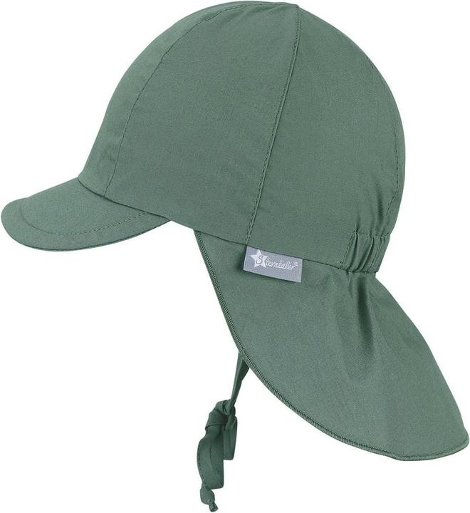 Actual product image Sterntaler Summer Cap with Neck Guard Dark Green Gr. 49 (49)