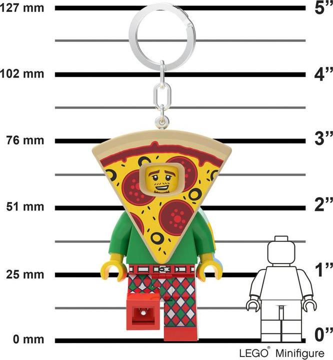 Immagine prodotto Euromic LEGO - Portachiavi con LED - Pizza (4006036-LGL-KE176H)
