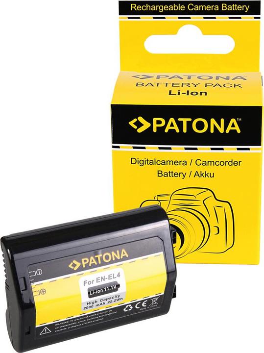 Image du produit Patona Akku wie Nikon EN-EL4 für Nikon D2../D3. (Batterie de l'appareil photo)