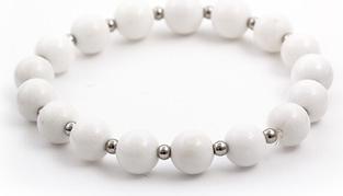 Immagine prodotto Beneto Bracciale di perle di giada bianca MINK31 / 17 (L)
