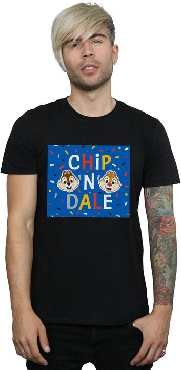 Actual product image Disney Mens Chip N Dale Blue Frame T-Shirt (XXL)