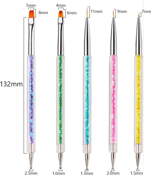 Nagellack24 Pinsel/Spitzen Set (Set, Multicolor)