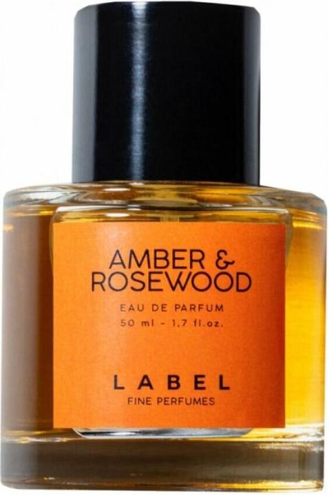 Actual product image Label Amber & Rosewood EdP Eau de Parfum 50ml (Eau de parfum, 50 ml)