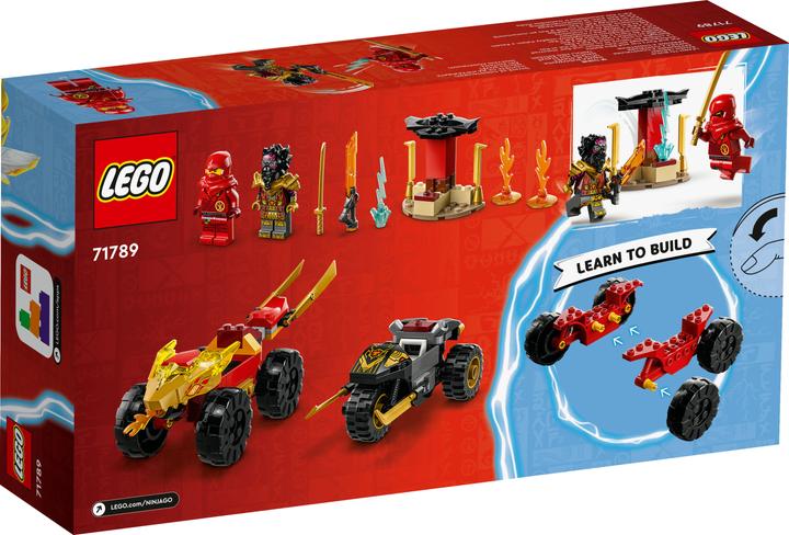 Produktbild LEGO Verfolgungsjagd mit Kais Flitzer und Ras' Motorrad (71789, LEGO Ninjago)