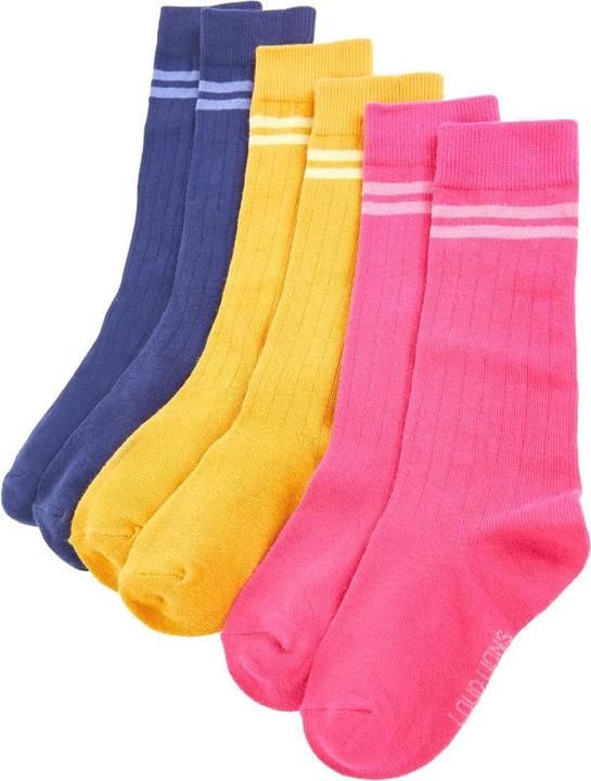 Dunkles Ocker, Knallrosa, Marineblau
