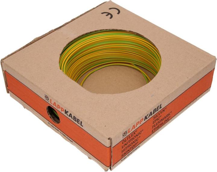 Actual product image Lapp Stranded wire, 0.50 mm², green/yellow Stranded copper wire, bare, flexible PVC (100 m)