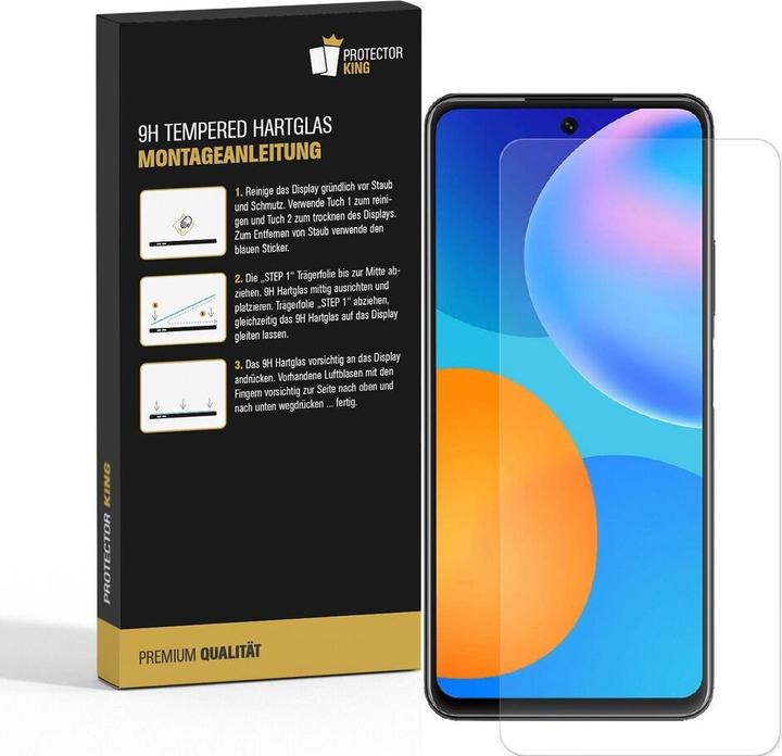 Produktbild Protectorking 3x echtes Tempered 9H Panzerhartglas 3D KLAR (3 Stück, Huawei P Smart (2021))