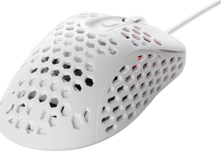 Actual product image Deltaco GAMING White LINE 65g weight, 400-6400 DPI, 1000 Hz, white (Cable)