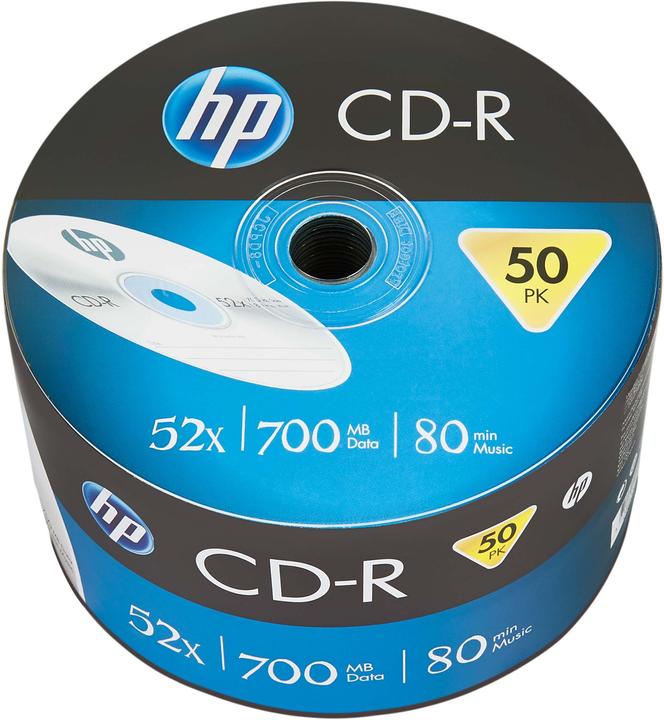 Image du produit HP CD-R 80Min/700MB/52x Bulk Pack (50 Disc) (CRE00070) (50 x)