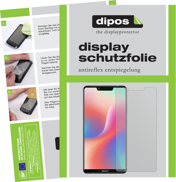 Immagine prodotto Dipos Pellicola Protettiva Antiriflesso (6 Pezzo/i, Sharp Aquos S3 Alta)