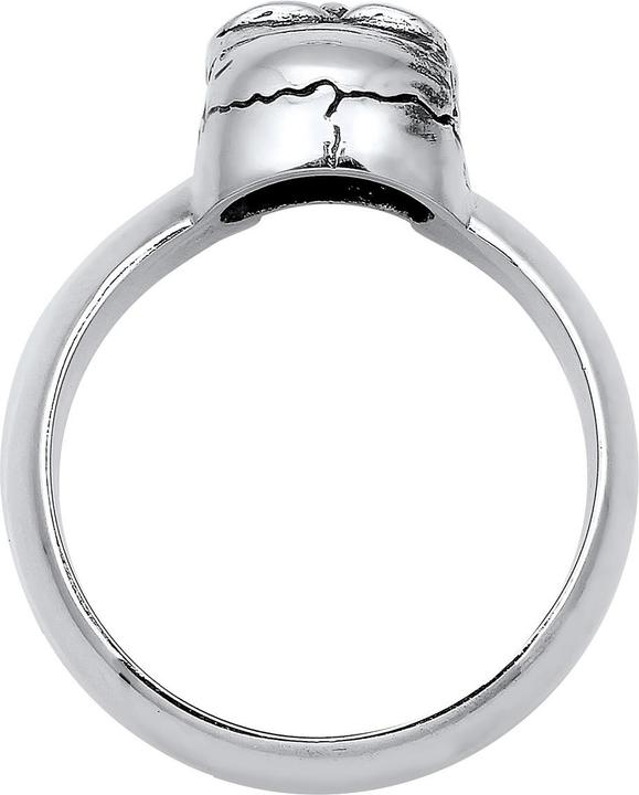 Image du produit Kuzzoi Bague Homme Sceau Tête de mort Oxydée Argent 925 (64, Argent 925)