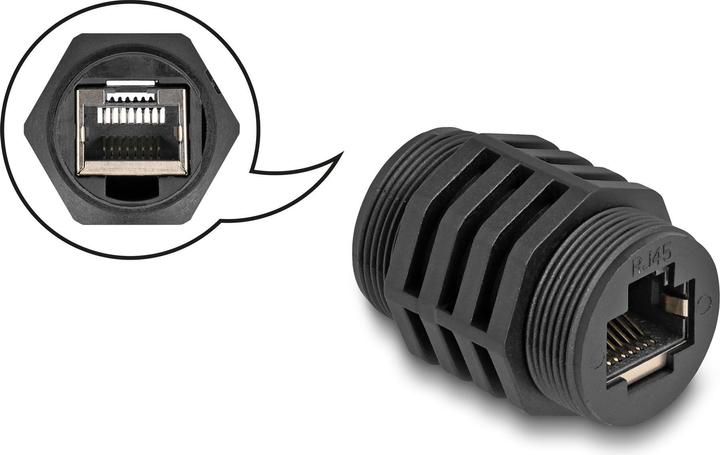 Delock RJ45 Cat.6A Module encastré IP67 étanche à la poussière et à l'eau (Raccord réseau)