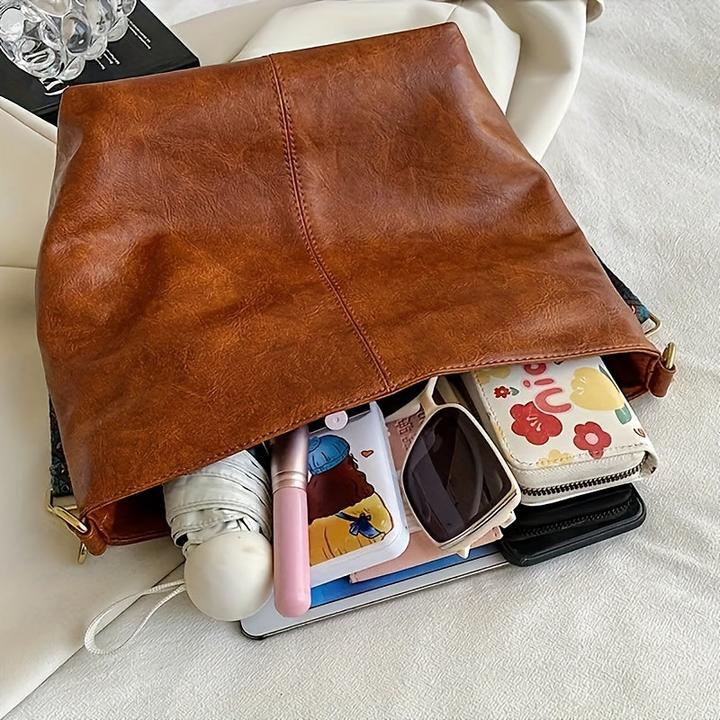 Produktbild Only-Bags.Store Vintage grosse Kapazität Hobo Tasche, Retro-Schulter-Tasche, Frauen Bohemian Handtasche & Geldbörse