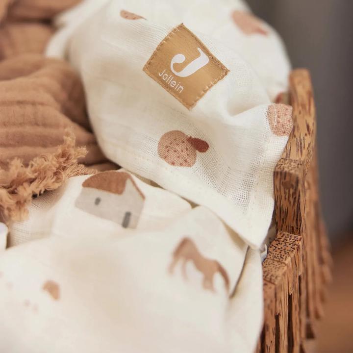 Actual product image Jollein Muslin cloths set of 3 70x70 cm (70 cm, 70 cm)