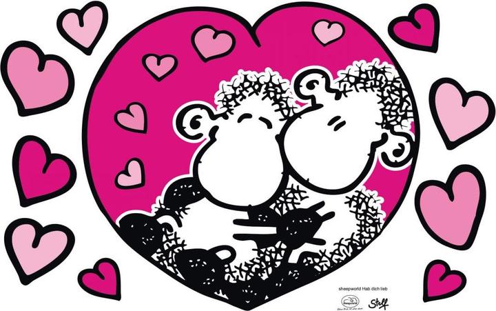 Produktbild Sheepworld Hab dich lieb (40 x 25 cm)