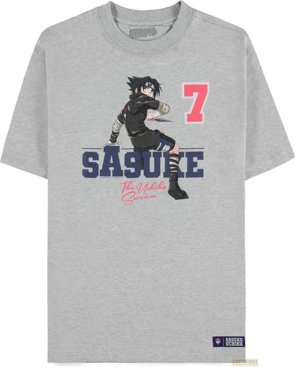 Actual product image Difuzed Naruto - Sasuke - Short Sleeved T-shirt (Loose Fit) - 2XL (XXL)