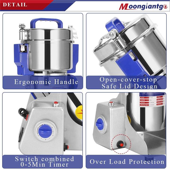 Produktbild Moongiantgo 400g Elektrische Getreidemuehle (1800 W)