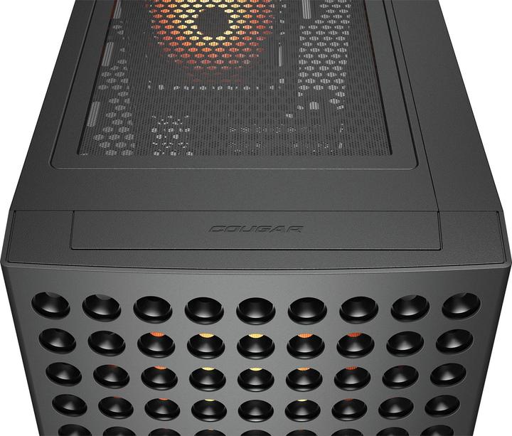 Actual product image Cougar Gehäuse Midi-Tower, Airface ECO, ARGB, Schwarz (ATX, Mini-ITX, mATX, SSI CEB)