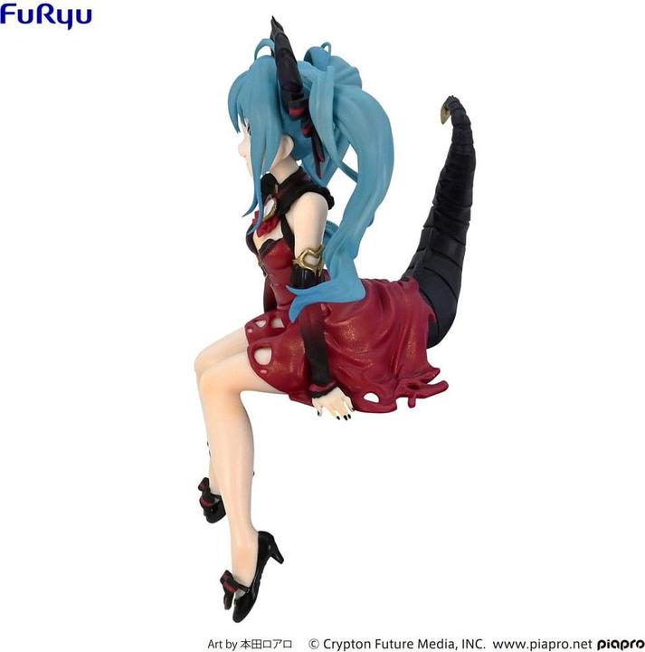 Actual product image Furyu HATSUNE MIKU - Villain Couleur Rouge - Statuette Noodle Stopper 16cm