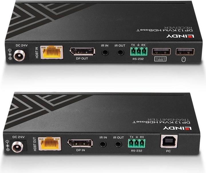 Immagine prodotto Lindy 150 m Cat.6 Displayport e USB KVM HDBaseT Ext IR/RS232