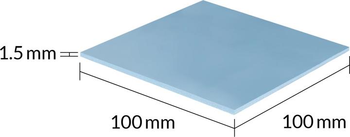 Actual product image Arctic TP-3 (100x100mm, t:1.5mm) (1.50 mm, 6 W/m K)