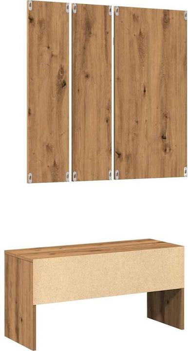 Image du produit VidaXL Garderoben-Set Artisan-Eiche Holzwerkstoff
