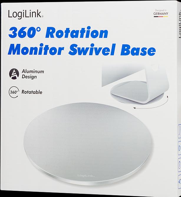 Produktbild LogiLink Drehbarer Monitorständer, Aluminium Tragkraft: 5 kg, 360 Grad Rotation für richtigen Blick