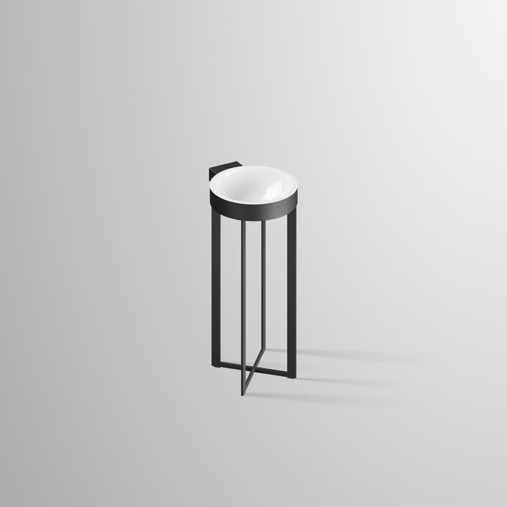 Alape lavabo en colonne WT.RX400H.CR, L:397mm, H:900mm, P:482mm, cuvette ronde centiforme, avec trou (482 mm, 1000 mm)