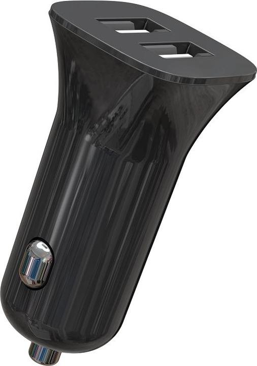 Actual product image xO car charger TZ10 2x USB 2,4A black + USB-C cable