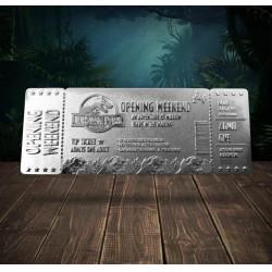Actual product image Fanattik Jurassic Park: Opening Weekend VIP Ticket (silver plated) 1/1