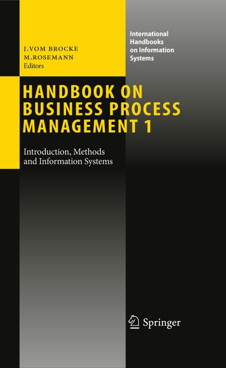 Image du produit Handbook on Business Process Management 1 (Michael Rosemann, Jan vom Brocke, 2012)