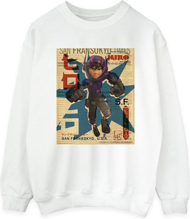Produktbild Disney Big Hero 6 Baymax Hiro Newspaper Sweatshirt (L)