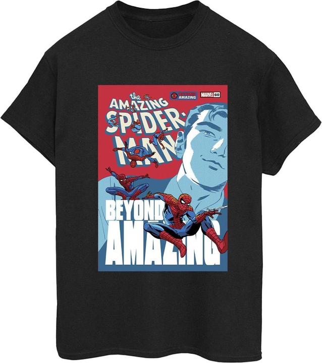 Actual product image Womens/Ladies Spider-Man Beyond Amazing Cover Cotton Boyfriend T-Shirt (M)