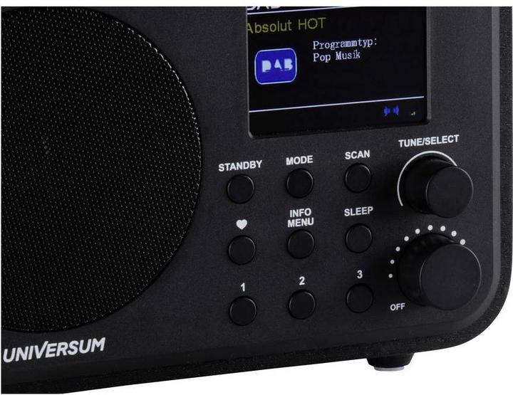 Produktbild DR 300-20 Tischradio DAB+, UKW Bluetooth®, DAB+, UKW wiederaufladbar Schwarz (DAB+, UKW, Bluetooth)