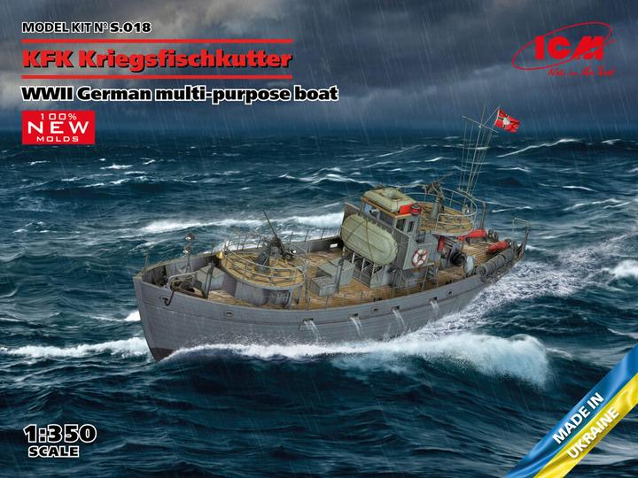Produktbild ICM KFK Kriegsfischkutter, WWII German multi-purpose boat(100% new molds)