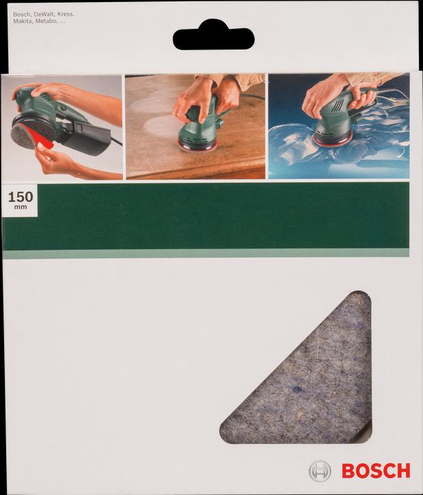 Produktbild Bosch Zubehör Polierfilz für Exzenterschleifer, 150 mm Klett
