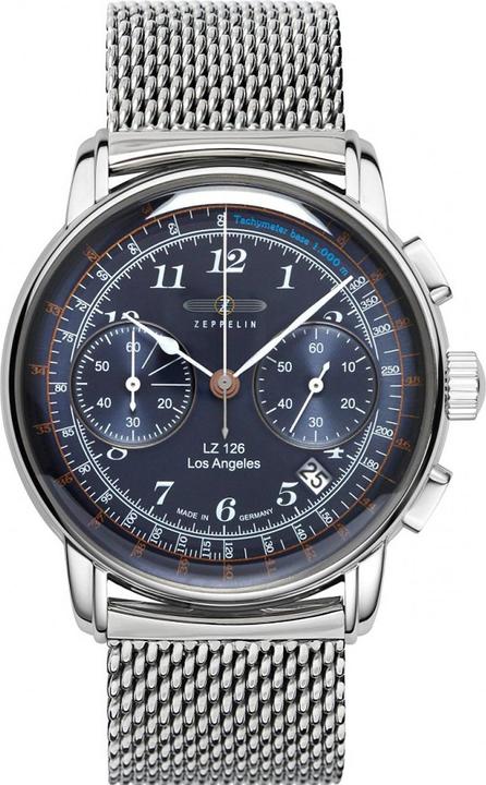 Produktbild Zeppelin Herrenuhr LZ126 Los Angeles 7614M-3 Blue Quarter (Chronograph, 42 mm)