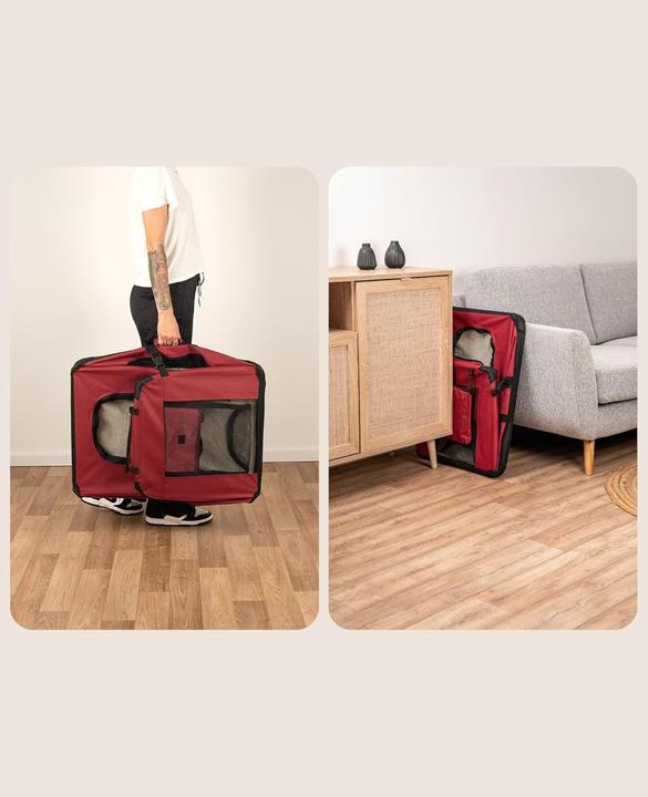 Actual product image Ionto Dog transport box (Dog, Cat, Safety closure, Can be opened completely, Breathable, Washable, Foldable)