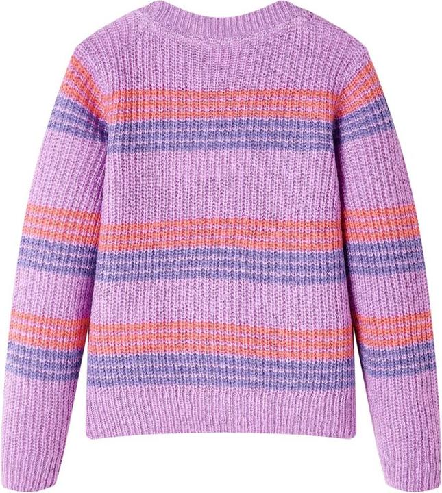 Immagine prodotto VidaXL Maglione da bambino a righe lavorato a maglia viola e rosa (116)