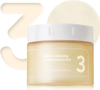 Numbuzin No.3 Radiance Glowing Jumbo Essence Pad Vegan Unbleached Biodegradable Niacinamide Clear Gl (Lotion pour le corps, 70 ml)