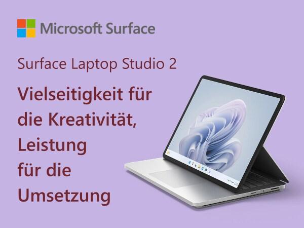 Actual product image Microsoft Surface Laptop Studio 2 (14.40", Intel Core i7-13700H, 64 GB, 1000 GB, DE)