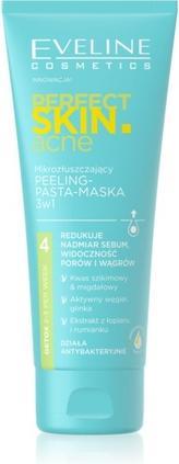 Label énergétique Eveline Perfect Skin.Acne Micro-Exfoliating Scrub- Paste Mask 3In1 75Ml (75 ml)