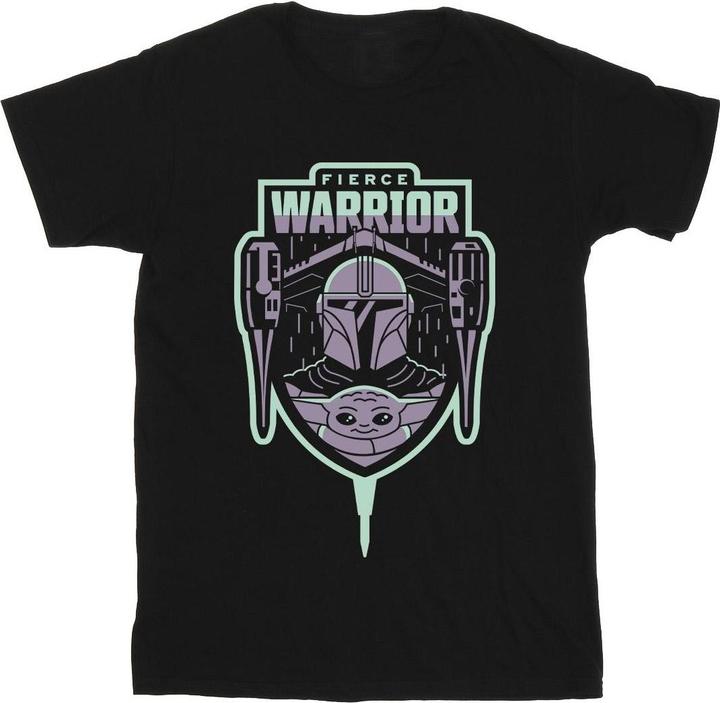 Produktbild Star Wars The Mandalorian Fierce Warrior Patch TShirt (XL)