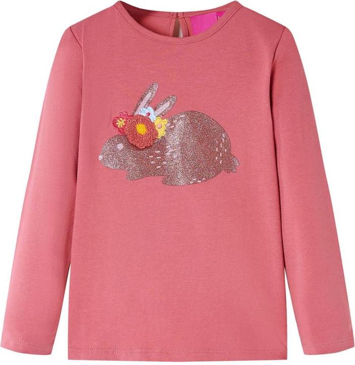 Image du produit VidaXL T-shirt manches longues enfant rose ancien 116,Composition : 95% coton. 5 (116)