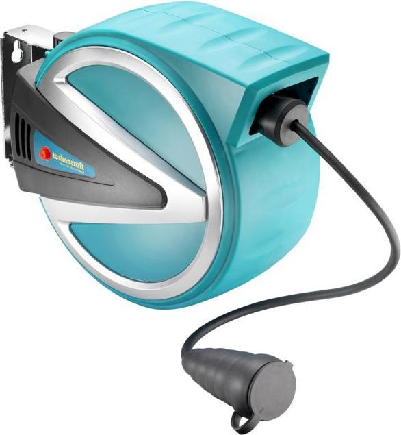 Produktbild technocraft Rücklauf-Kabelrolle - IP55 (10 m)