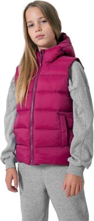 Produktbild 4F Mädchenweste, Dunkelrosa, HJZ22 JKUDP002 53S (164cm). (53)