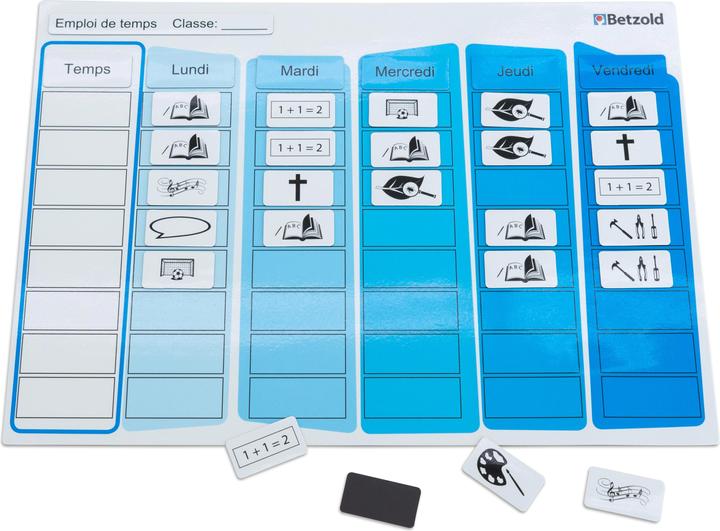 Produktbild Betzold Immerwährender Stundenplan (A4, Deutsch, Französisch, Englisch)