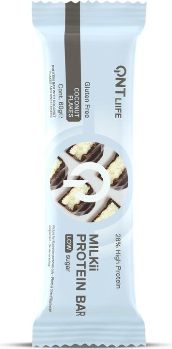 Produktbild QNT Milkii Protein Bar 12x60g (Kokosnuss, 12 Stk., 720 g)
