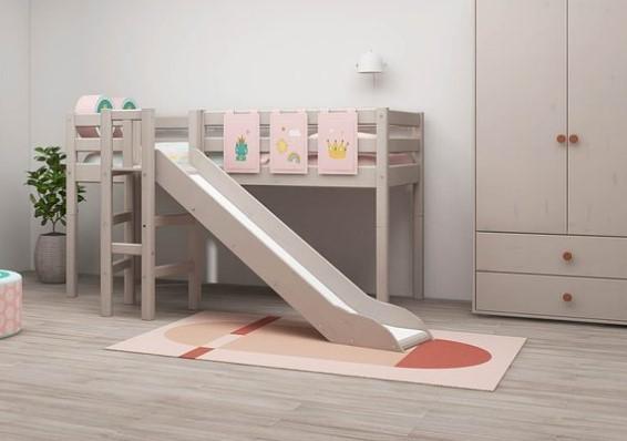 Actual product image Flexa Half-height bed Classic with slide and platform (90 x 200 cm)